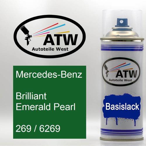 Mercedes-Benz, Brilliant Emerald Pearl, 269 / 6269: 400ml Sprühdose, von ATW Autoteile West.